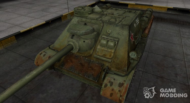 Casco de camuflaje de los su-100 para World Of Tanks