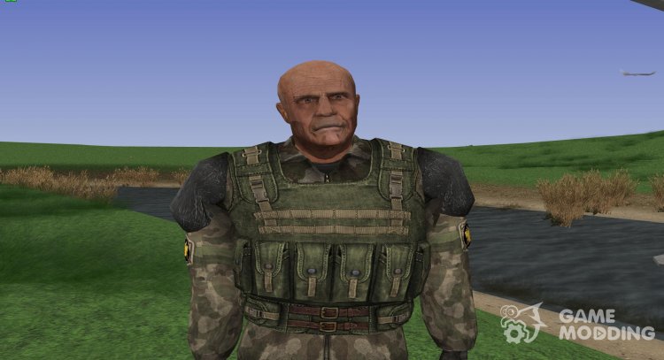 Miembro de la agrupación de Limpiadores con un aspecto único de S. T. A. L. K. E. R para GTA San Andreas