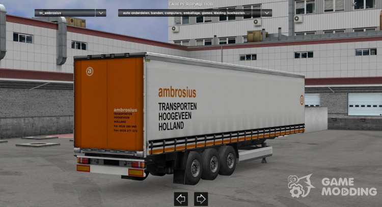 Dutch Trailers Pack para Euro Truck Simulator 2
