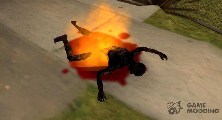 Charred body (Burning) for GTA San Andreas