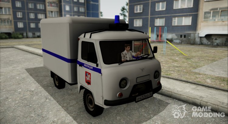 El uaz 3303 renacuajo Policía para GTA San Andreas
