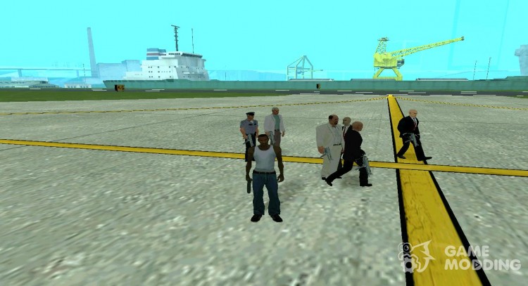 Пак скинов из игры Hitman для GTA San Andreas