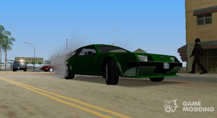 La configuración de embrague de los neumáticos con la superficie de la para GTA Vice City