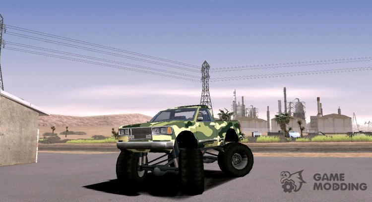 Monster B Camo Edition HQ (IVF) para GTA San Andreas