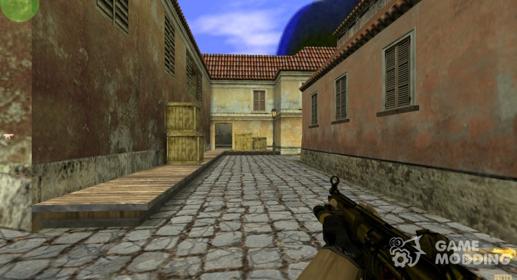 MP5 oro Negro con el doble de la tienda para Counter Strike 1.6