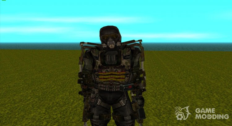 A member of the Ultimatum group in a lightweight exoskeleton from S.T.A.L.K.E.R for GTA San Andreas
