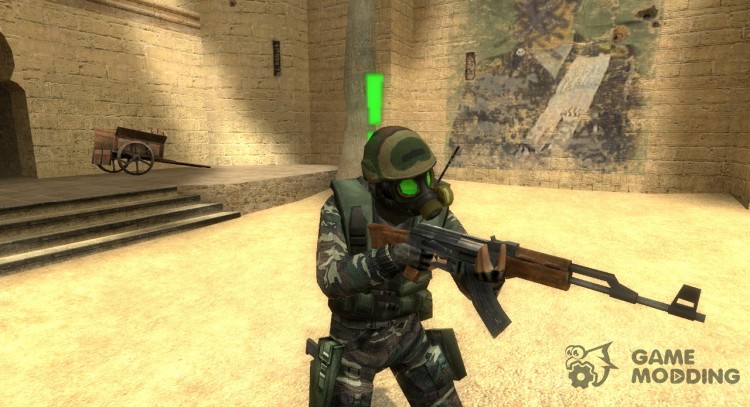 Half-life Opposingforce Sas Woodland Camo for Counter-Strike Source