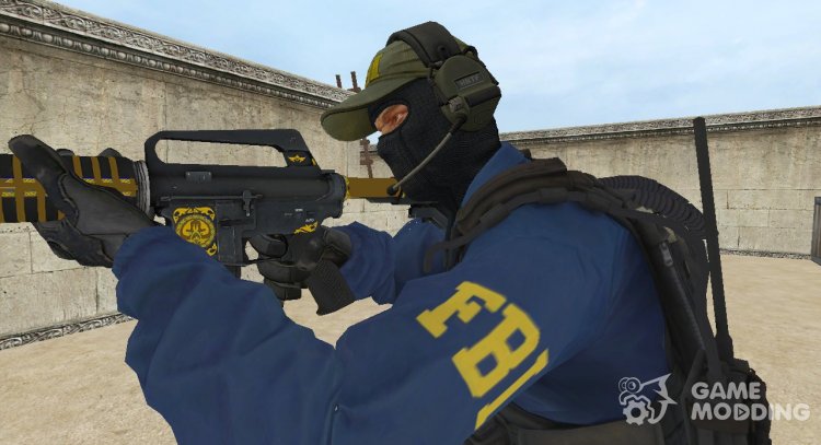 Новый FBI без очков из CSGO для Counter-Strike Source