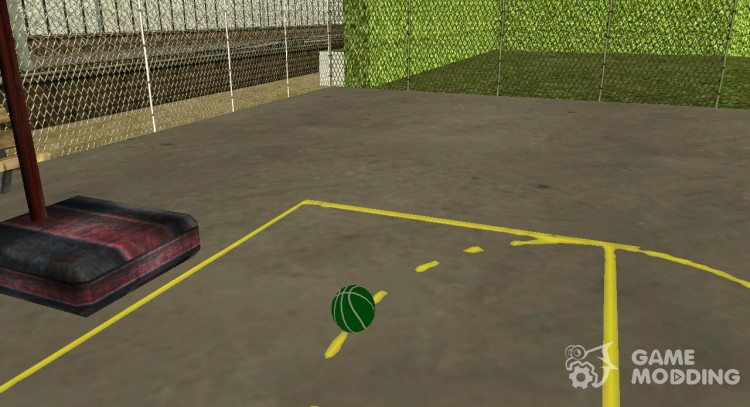Green basketball ball by Vexillum для GTA San Andreas