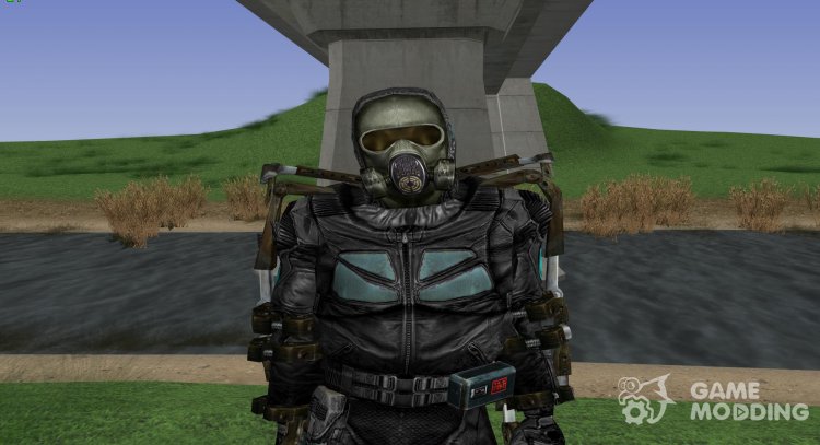 A member of a group of Abnormals in the simplified exoskeleton of S. T. A. L. K. E. R V. 1 for GTA San Andreas