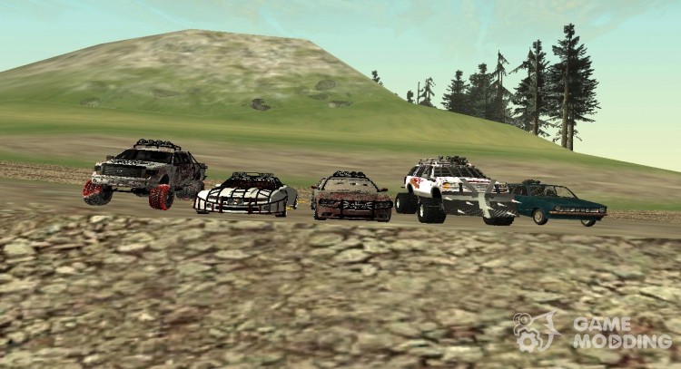 Машины для зомби апокалипсиса v2 для GTA San Andreas