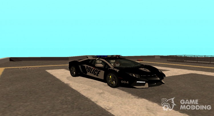 El Lamborghini Aventador Police para GTA San Andreas