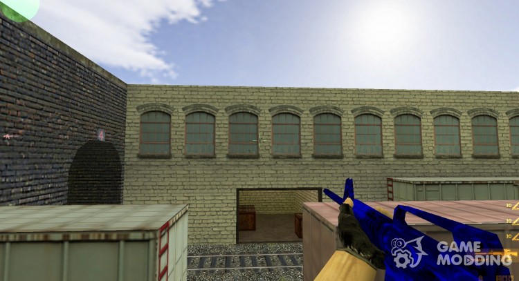 Синий камуфляж M4 для Counter Strike 1.6