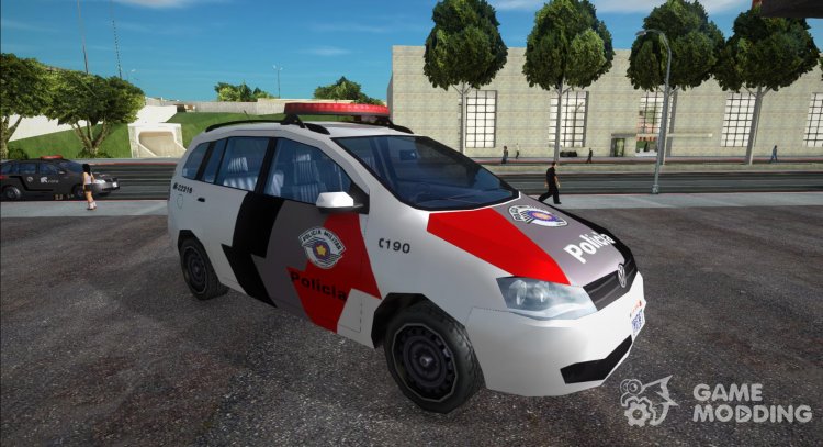 Volkswagen SpaceFox 2012 (SA Style) - PMESP (Police) for GTA San Andreas