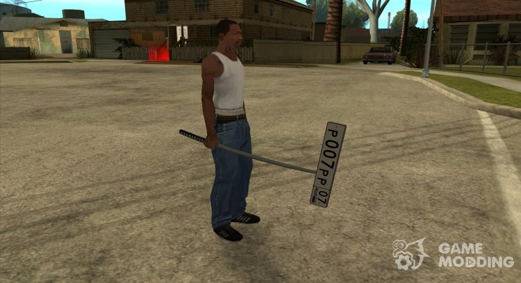 Katana with Russian license plates for GTA San Andreas