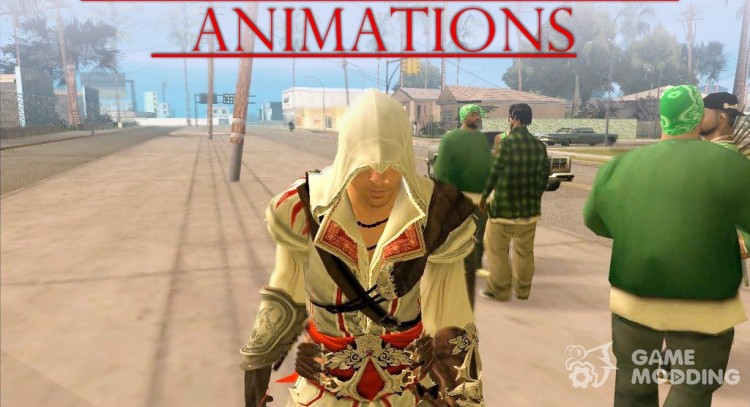 La animación de los juegos de Assassins Creed v1.0 para GTA San Andreas