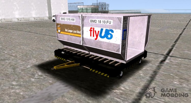 GTA V Airport Trailer (Big cargo trailer) (VehFuncs) для GTA San Andreas