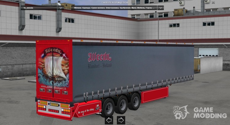 Standalone Weeda Trailer для Euro Truck Simulator 2