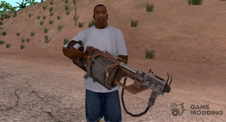 The flamethrower of Bioshock 2 for GTA San Andreas