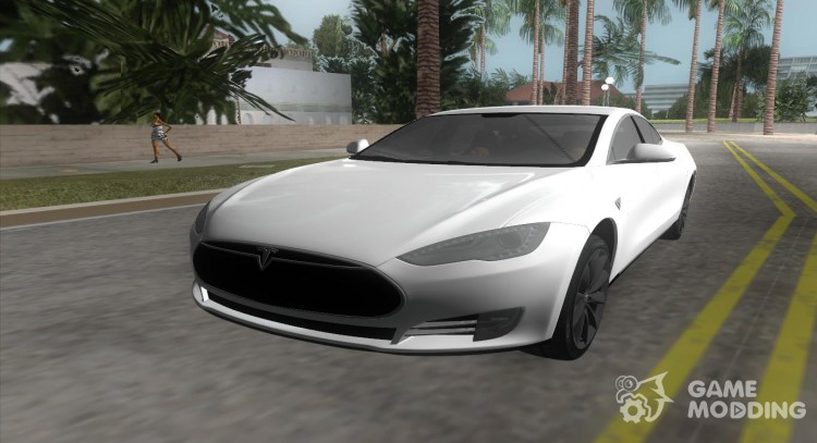 2014 Тесла Модель S P85D для GTA Vice City