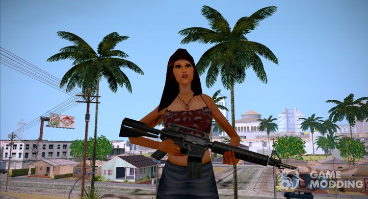 Девушка из загрузочного экрана - 2 для GTA San Andreas