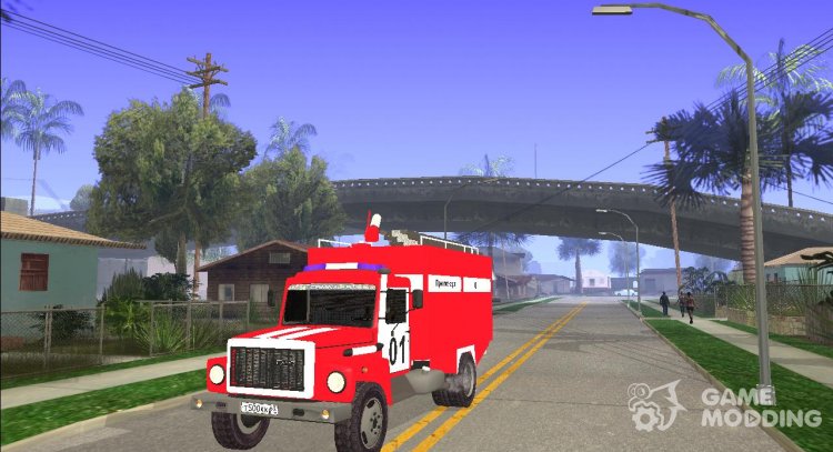 ГАЗ 3309 Пожарный для GTA San Andreas
