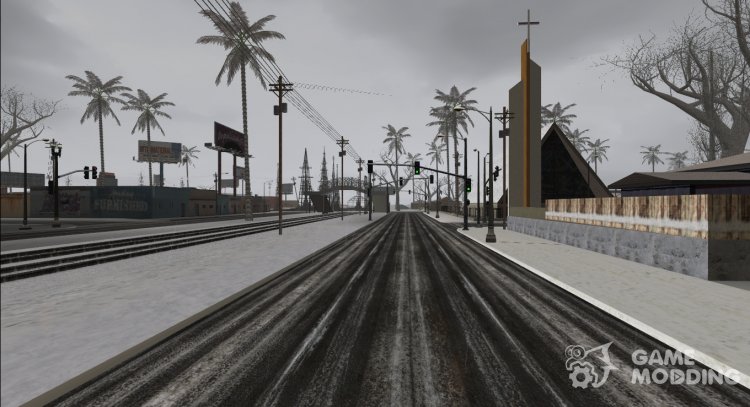 Winter HD Roads para GTA San Andreas