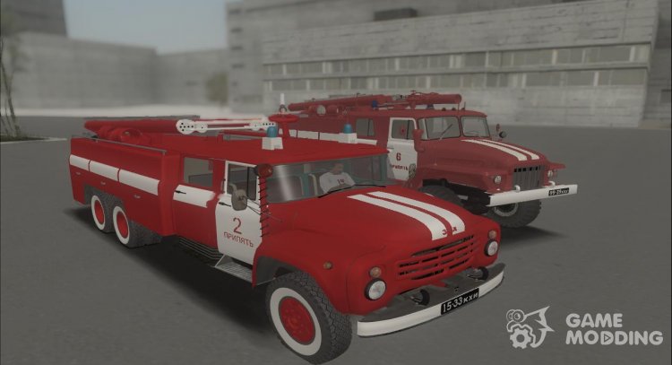 Fireman ZiL-133 G 1 AC-40 of the city of Pripyat for GTA San Andreas