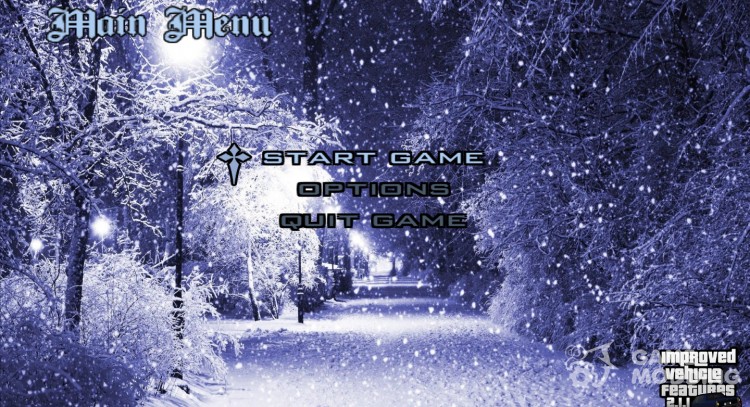 Snow menu for GTA San Andreas