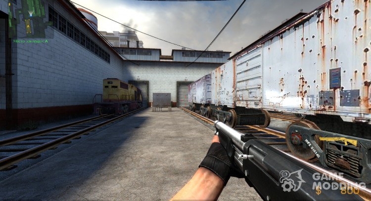 Black and silver M3 + Jens anims for Counter-Strike Source