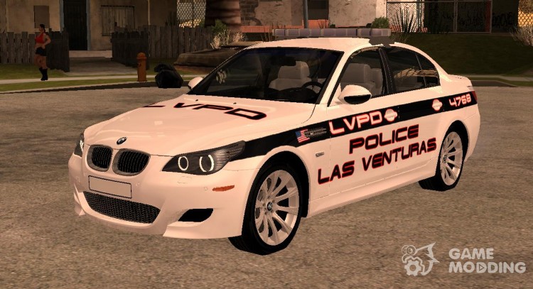El BMW M5 E60 Police LV para GTA San Andreas