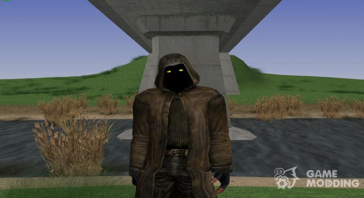 Чёрный сталкер группировки Грех из S.T.A.L.K.E.R Lost Alpha для GTA San Andreas