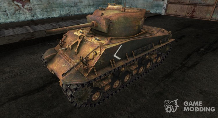 La piel para el M4A3E8 Sherman para World Of Tanks
