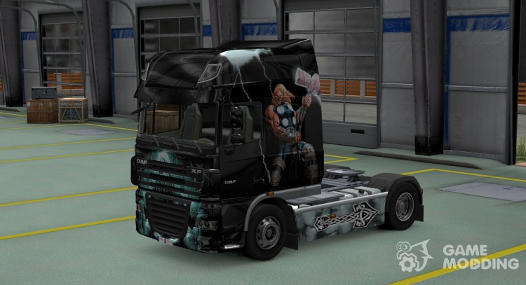 El skin de Thor para Daf XF para Euro Truck Simulator 2