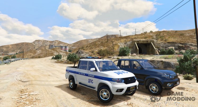 El uaz Patriot Camioneta de la Policía para GTA 5