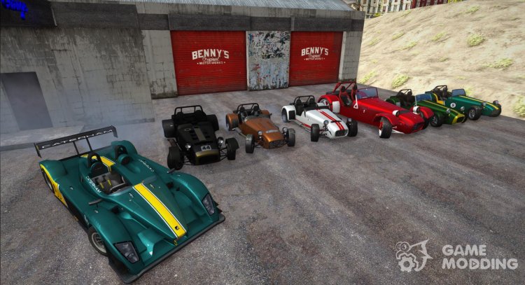 Pack of Caterham cars for GTA San Andreas