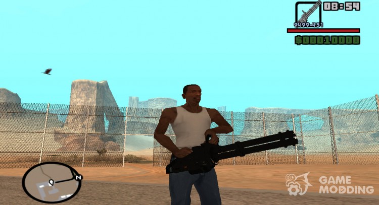 Minigun from GTA V PC для GTA San Andreas
