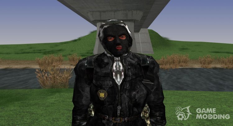 Член группировки Великие ханы в кожаной куртке из S.T.A.L.K.E.R v.1 для GTA San Andreas