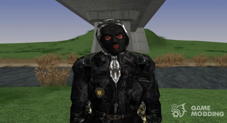 Miembro de la agrupación de los Grandes de jana en una chaqueta de cuero de S. T. A. L. K. E. R v.1 para GTA San Andreas