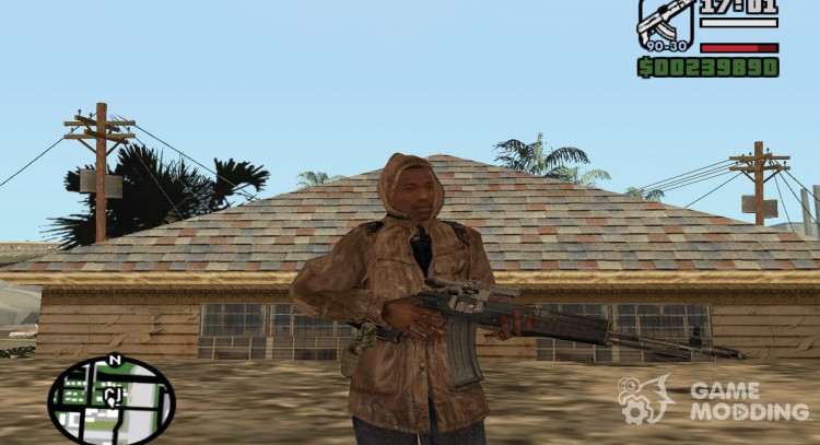 Пак оружия и скинов из игры S.T.A.L.K.E.R. v2 для GTA San Andreas