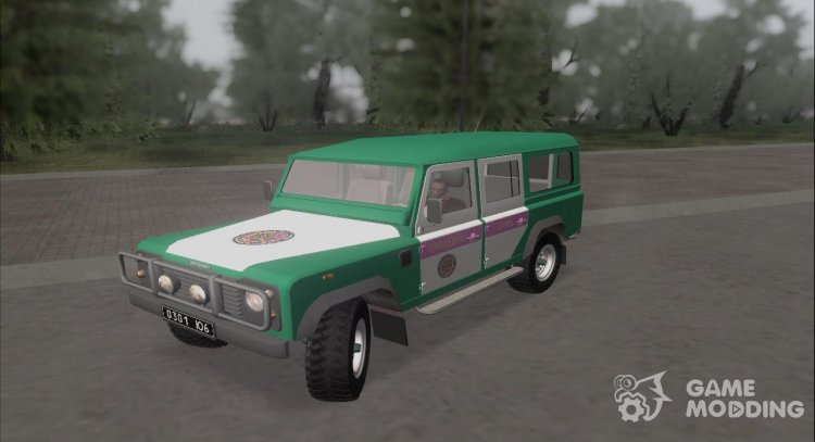Land Rover Defender Derzhavna Prykordonna SLUZHBA Ukrayiny for GTA San Andreas