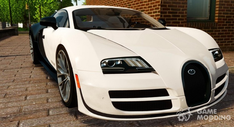 Bugatti Veyron 16.4 Super Sport 2011 PUR BLANC [EPM] для GTA 4
