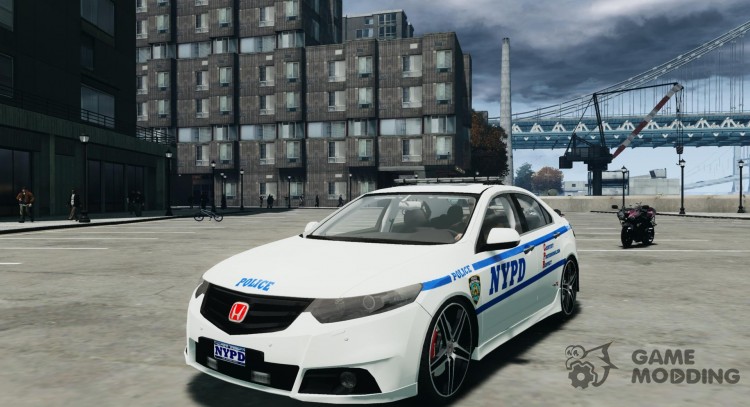 Honda Accord tipo R NYPD (patrulla 1090 de la ciudad) para GTA 4