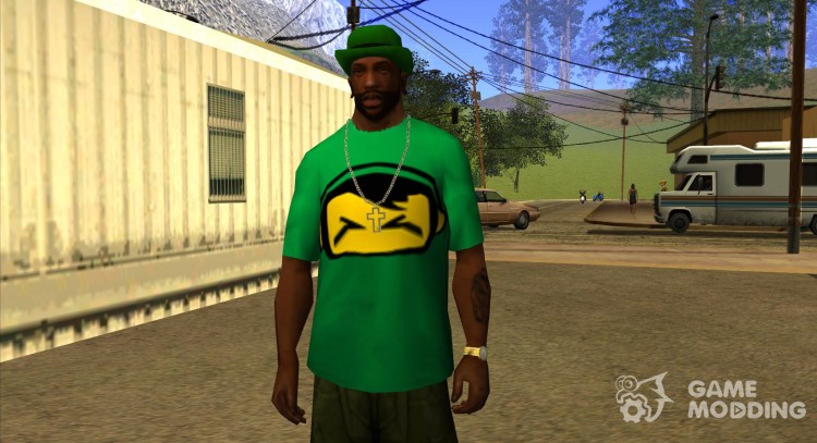 New green t-shirt for GTA San Andreas