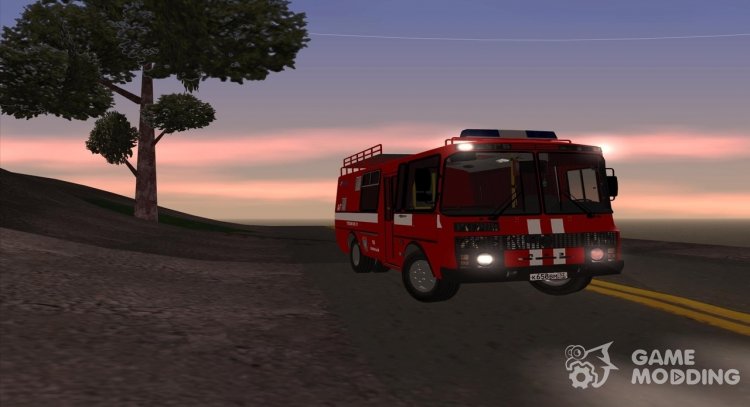 ПАЗ Пожарный МЧС России для GTA San Andreas