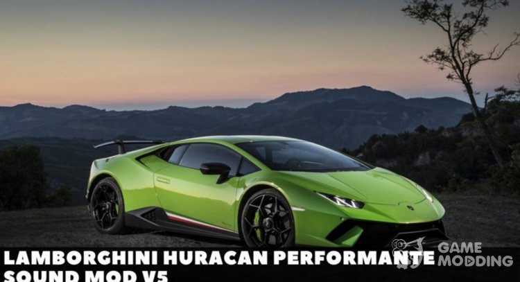Lamborghini Уракан Бонусных Машин Звуковой Мод для GTA San Andreas