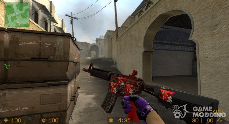 M4A4 Converter (RMR Stickers) para Counter-Strike Source