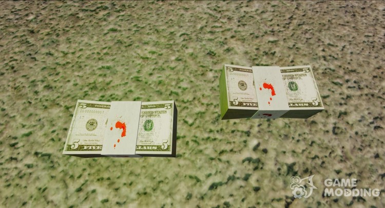 Billetes en los estados unidos en denominaciones de$5 para GTA 4