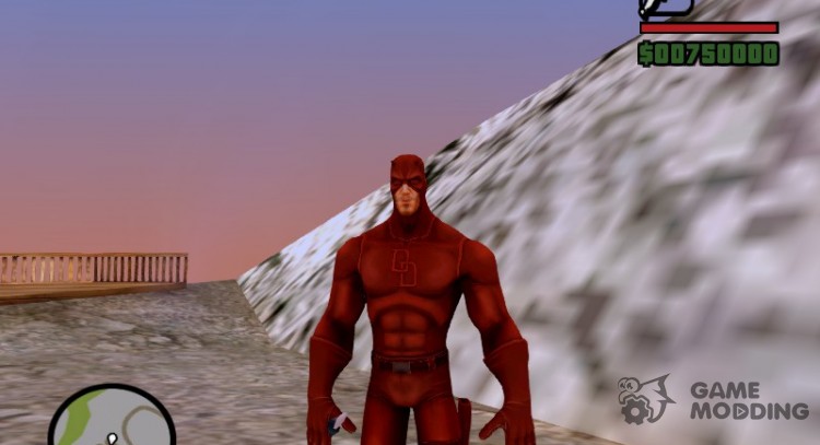 Daredevil Red Costume Skin for GTA San Andreas