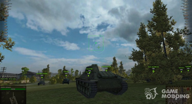 Ámbitos de Arcade y el sniper rifle para World Of Tanks